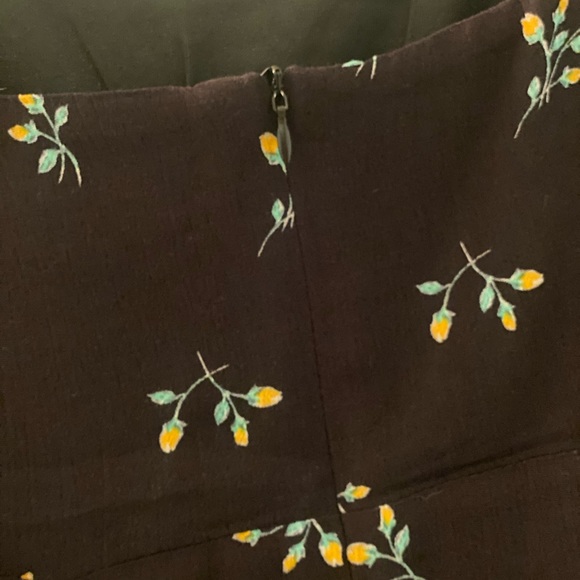 Lulu’s First Pick Forever Black Floral Print Mini Dress L - Picture 10 of 11